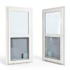 Shed Windows P Pro 18x36 White Sliding Frame Tempered Glass Screen-4
