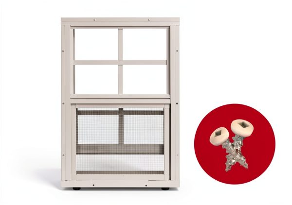 Shed Windows 24x27 Apple Outdoor with Tempered Glass & Aluminum Frame-6