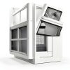 16W x 16H Shed Window JONRIOX Aluminum Sliding with Tempered Glass –-2