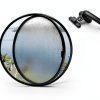19.7IN Porthole Window with Tempered Glass,360° Circular Rotating Windows,Sliding Windows with Handle For Bathroom/Kitchen/Bedroom/Living Replacement Indoor Ventilated Windows Decorate(Black)-3