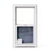 Shed Windows P Pro 18x36 White Sliding Frame Tempered Glass Screen-1