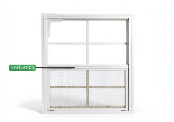 Shed Windows 24x27 Apple Outdoor with Tempered Glass & Aluminum Frame-1