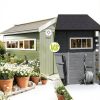 COLORPAPA 2 Pack Shed Windows, 10"x35" Sliding Windows, Transom Window with Tempered Glass for Shed, Chicken Coop, Playhouse, Household, Garage, Barns (White)-2