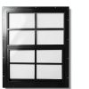Shed Windows 24x27 Apple Outdoor with Tempered Glass & Aluminum Frame-9