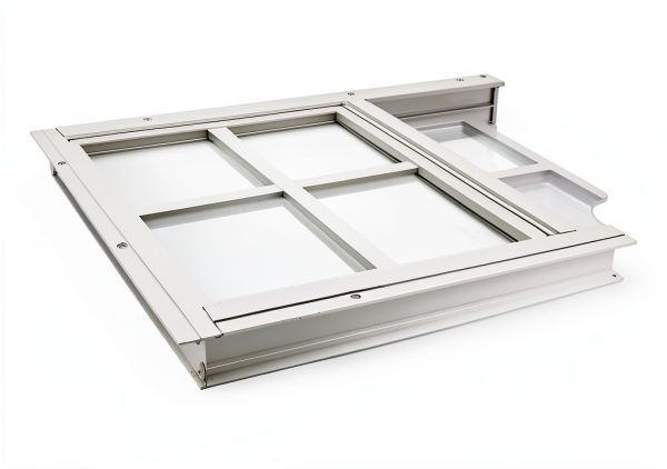 Shed Windows 18x27 (1-Pack) | Sliding Windows with Tempered Glass & Screens | Flush Mount, White Aluminum Frames for Sheds, Chicken Coops & Playhouses-3