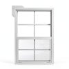Shed Windows 18x27 (1-Pack) | Sliding Windows with Tempered Glass & Screens | Flush Mount, White Aluminum Frames for Sheds, Chicken Coops & Playhouses-1