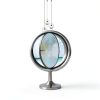 19.7IN Porthole Window with Tempered Glass,360° Circular Rotating Windows,Sliding Windows with Handle For Bathroom/Kitchen/Bedroom/Living Replacement Indoor Ventilated Windows Decorate(Black)-6