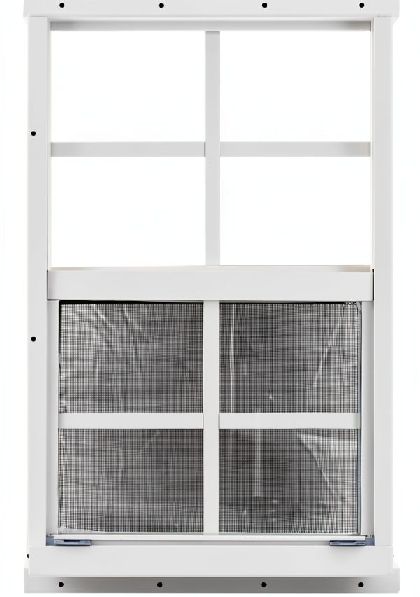 Shed Windows and More 14" X 21" White Flush Mount Tempered Glass, Playhouse Windows, Chicken Coop Windows-2