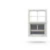 Shed Windows 18x27 (1-Pack) | Sliding Windows with Tempered Glass & Screens | Flush Mount, White Aluminum Frames for Sheds, Chicken Coops & Playhouses-8