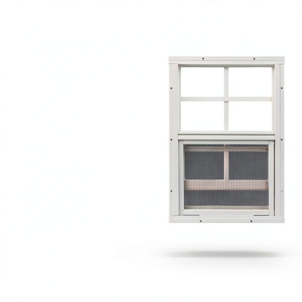 Shed Windows 18x27 (1-Pack) | Sliding Windows with Tempered Glass & Screens | Flush Mount, White Aluminum Frames for Sheds, Chicken Coops & Playhouses-8