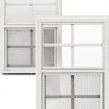 W1421WJ-BX2 14" x 21" J‑Lap Sliding Shed Window White Aluminum Glass-0