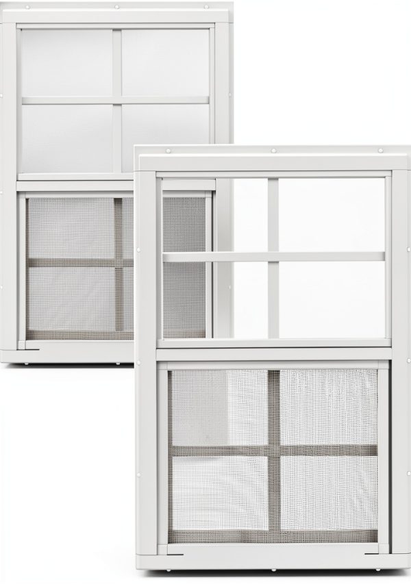 W1421WJ-BX2 14" x 21" J‑Lap Sliding Shed Window White Aluminum Glass-0